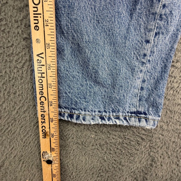 Lucky Brand Jeans Mens 33x30 Blue 410 Athletic Straight Light Wash Distressed - Picture 10 of 13